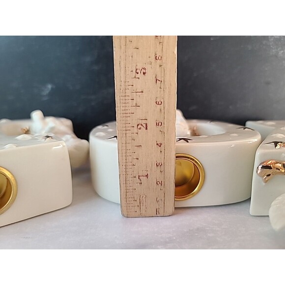 Ceramic Joy Candle Holders 3 Piece Set - Picture 9 of 10